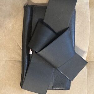 (NWT) Ted Baker Black clucth with rose gold chain